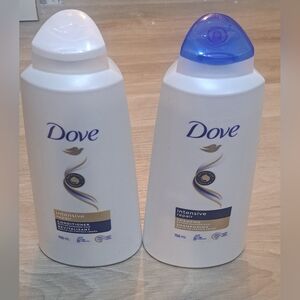 Brand New Dove Intensive Repair Shampoo and Conditioner Set - White and Blue